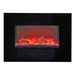 Amantii Wall Mount or Flush Mount Electric Fireplace with Glass Surround