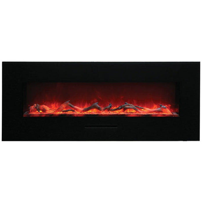 Amantii Wall Mount or Flush Mount Electric Fireplace with Glass Surround