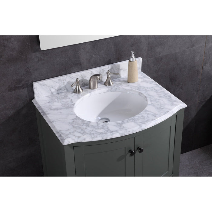 Legion Furniture 30" Pewter Green Bathroom Vanity - Pvc WT9309-30-PG-PVC