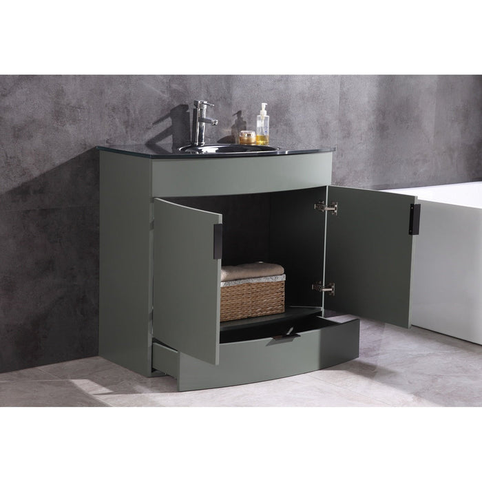 Legion Furniture 36" Pewter Green Bathroom Vanity - Pvc WTM8130-36-PG-PVC