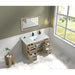 Legion Furniture 48" Light Oak Finish Sink Vanity Cabinet With Carrara White Top WV2248-O