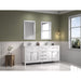 Legion Furniture 72" White Finish Sink Vanity Cabinet With Carrara White Top WV2272-W