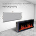 Latitude 45" Smart Electric Fireplace with Reflective Amber Glass - ZEF45XA