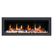 Gloria II 68" Smart Electric Fireplace with App Driftwood Log & River Rock - ZEF68XS, Silver
