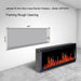 Latitude II 58" Smart Wall Mounted Electric Fireplace with APP Reflective Amber Glass - ZEF58VA