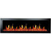 Latitude II 68" Smart Wall Mounted Electric Fireplace with Reflective Amber Glass - ZEF68XA