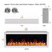 Latitude II 78" Smart Wall Mount Electric Fireplace with App Diamond-like Crystal - ZEF78VC