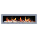 Litedeer Homes Gloria II 48" Smart Wall Mounted Electric Fireplace with App Driftwood Log & River Rock Silver