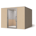 Zenbooth Quad Privacy Booth in Maple