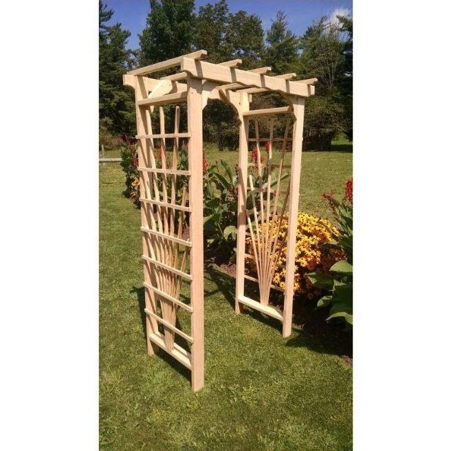 A & L Furniture Amish Handcrafted Pine Concord Arbor
