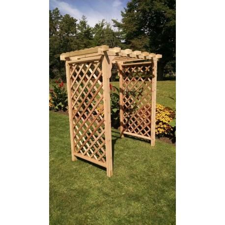 A & L Furniture Amish Handcrafted Pine Covington Arbor