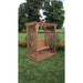 A & L Furniture Amish Handcrafted Pine Covington Arbor w/ Deck & Swing