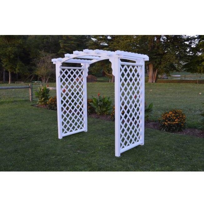 A & L Furniture Amish Handcrafted Pine Jamesport Arbor