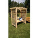 A & L Furniture Amish Handcrafted Pine Jamesport Arbor & Swing
