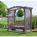A & L Furniture Amish Handcrafted Pine Jamesport Arbor w/ Deck & Glider