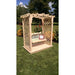 A & L Furniture Amish Handcrafted Pine Jamesport Arbor w/ Deck & Swing