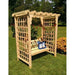 A & L Furniture Amish Handcrafted Pine Lexington Arbor & Swing