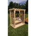 A & L Furniture Amish Handcrafted Pine Lexington Arbor w/ Deck & Swing