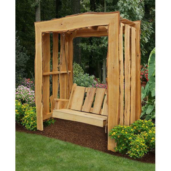 A & L Furniture Appalachian Arbor with Timberland Swing w/Rope