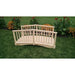 A & L Furniture Baluster Garden Bridge in Pressure Treated Pine