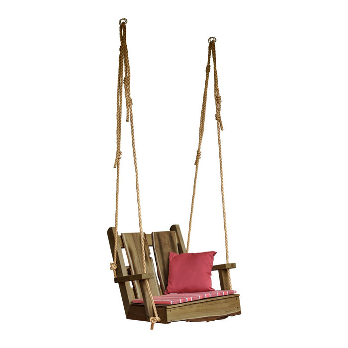 A & L Furniture Blue Mountain 2ft Timberland Chair Swing With Rope