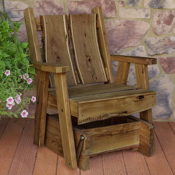 A & L Furniture Blue Mountain Timberland Glider Chair