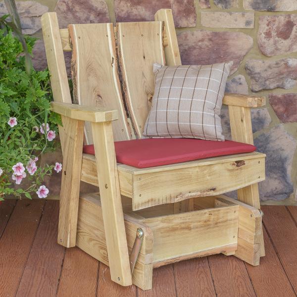 A & L Furniture Blue Mountain Timberland Glider Chair