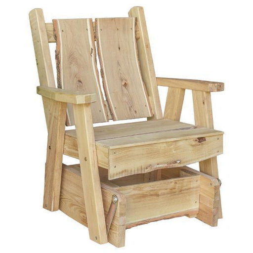 A & L Furniture Blue Mountain Timberland Glider Chair