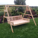 A & L Furniture Cedar 2x4 A-Frame Swing Stand for Swing or Swingbed Hangers Included