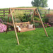 A & L Furniture Cedar 2x4 A-Frame Swing Stand for Swing or Swingbed Hangers Included