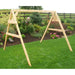 A & L Furniture Cedar 2x4 A-Frame Swing Stand for Swing or Swingbed Hangers Included