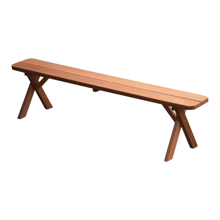 A & L Furniture Cedar Crossleg Bench Only