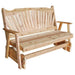 A & L Furniture Cedar Fanback Glider
