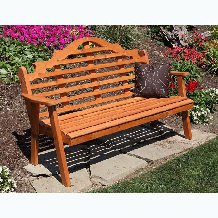 A & L Furniture Cedar Marlboro Garden Bench