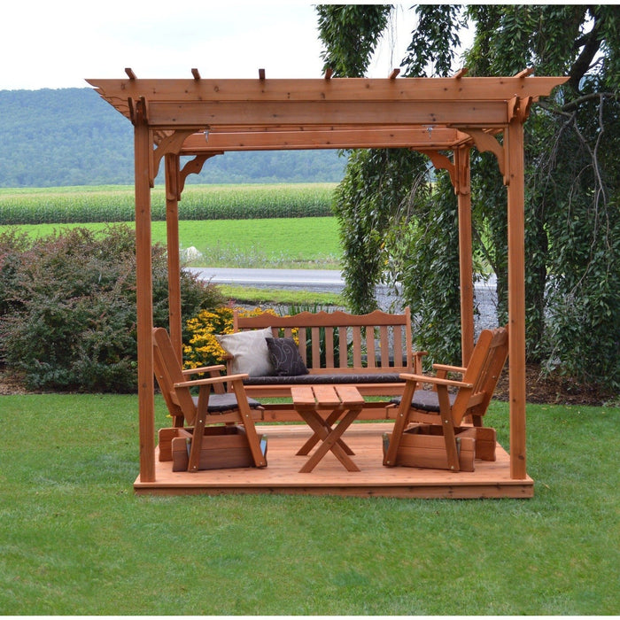 A & L Furniture Cedar Pergola W/ Swing Hangers