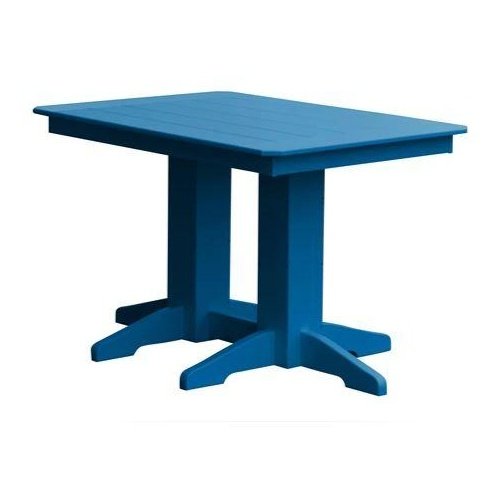 A & L Furniture Dining Table- Specify for FREE 2" Umbrella Hole