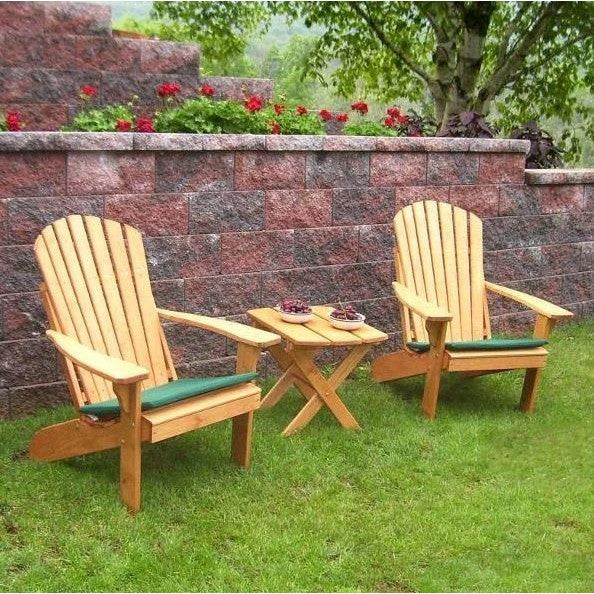 A & L Furniture Fanback Adirondack Chair in Pine