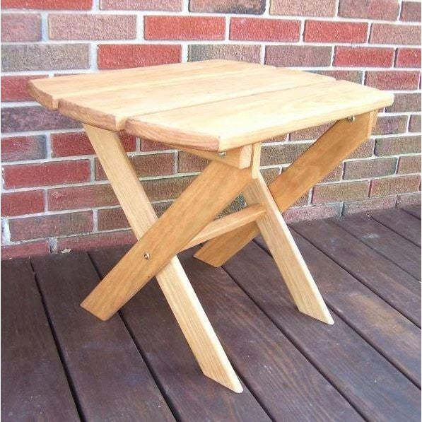 A & L Furniture Folding End Table in Pine