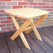A & L Furniture Folding End Table in Pine