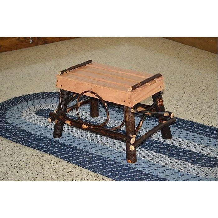 A & L Furniture Hickory Foot Stool