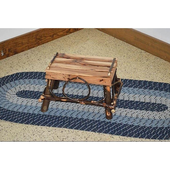 A & L Furniture Hickory Foot Stool