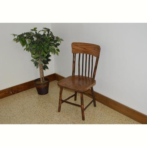 A & L Furniture Hickory Panel Back Dining Chair