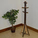 A & L Furniture Hickory Split Base Coat Tree - Rustic Hickory