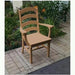 A & L Furniture Ladderback Dining Chair w/ Arms