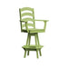 A & L Furniture Ladderback Swivel Bar Chair w/ Arms