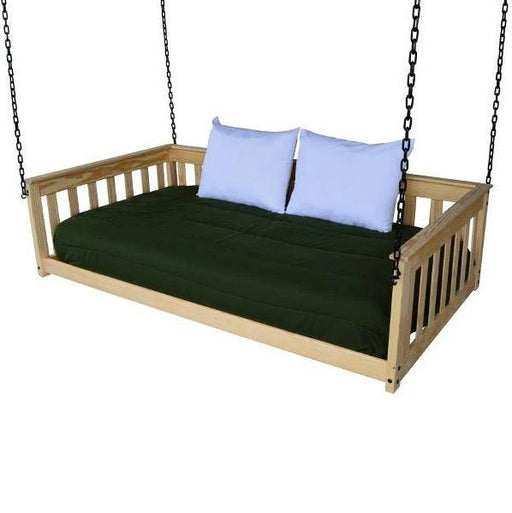 A & L Furniture Mission Hanging Daybed with Chain