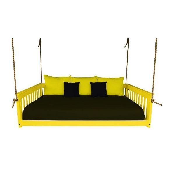 A & L Furniture Mission Hanging Daybed with Rope