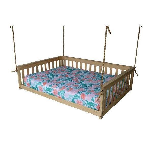 A & L Furniture Mission Hanging Daybed with Rope