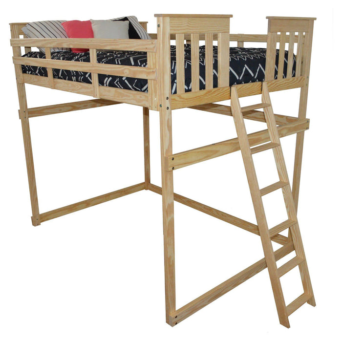 A & L Furniture Mission Loft Bed w End Ladder