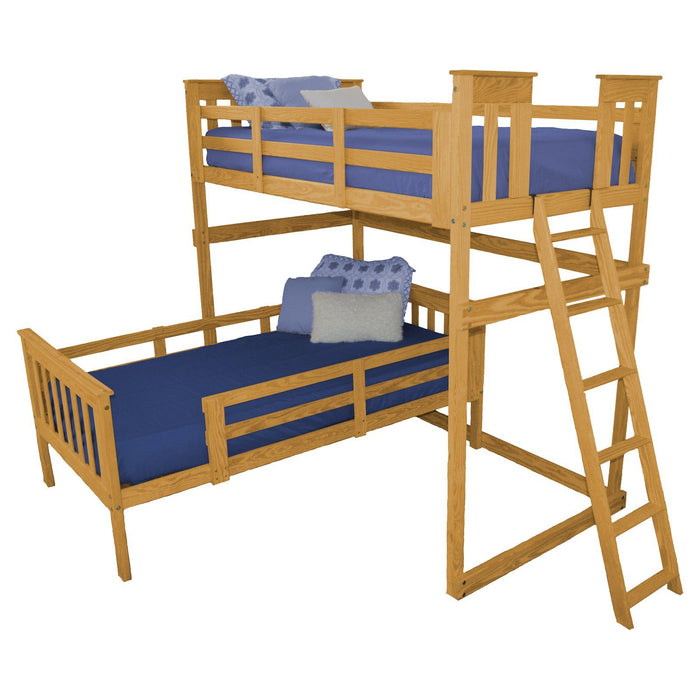 A & L Furniture Mission Loft Bed w End Ladder